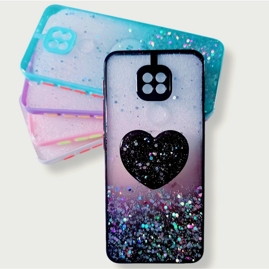 Capa Capinha anti impacto para Motorola Moto G9 Play  Moto E7 plus Pop Socket Glitter luxo Feminina