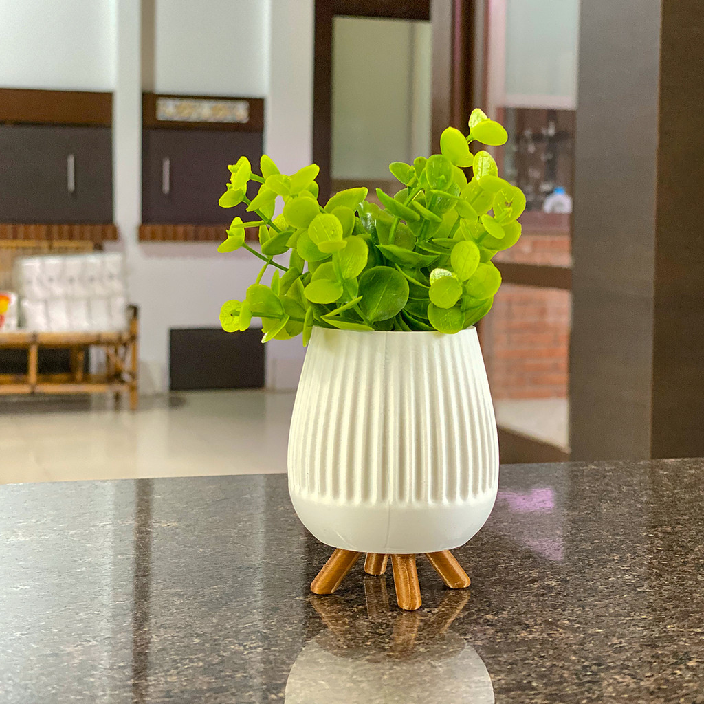 Vaso Lume Cachepot Decoração Moderna Quarto Escritório Sala de Estar para Plantas