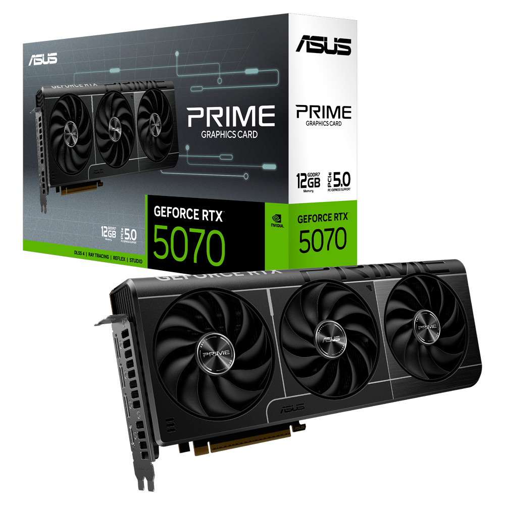 Placa de Vídeo ASUS RTX 5070 Prime 12GB GDDR7 192 Bits 90YV0M11-MONA00 - Computers & Accessories