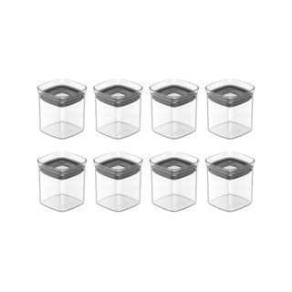 Kit de potes herméticos Ou 8 peças 150ml - Linha Block - Natural em Oferta na Shopee