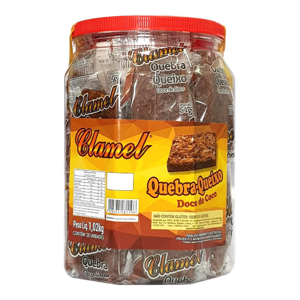Doce Quebra-Queixo Embalado c/20 - Clamel