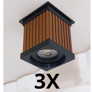 Spot de Sobrepor Designer Ripado - Kit 3x Casa e Decoração
