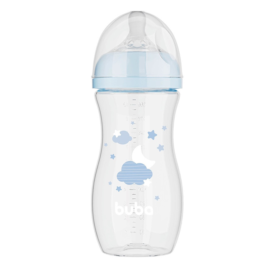 Mamadeira Buba Easy Flow Bico Tamanho 3 Nuvem 330ml Azul em Oferta na Shopee