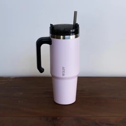 Copo Térmico Rosa Caneca Térmica Wolff SlimTerm Dupla Parede Rosa 890ml