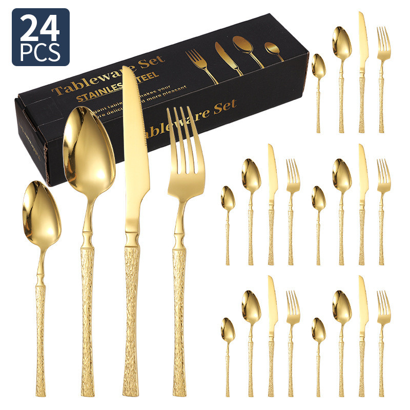 Kit 24 Talheres De 416 Aço Inoxidável Usado Em Restaurantes E Cozinhas em Oferta na Shopee