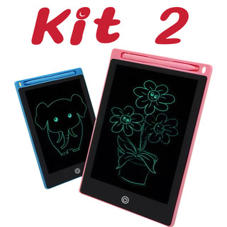 Kit 2 Prancheta LCD de 8.5 polegadas, ferramentas de desenho de brinquedos para crianças,…