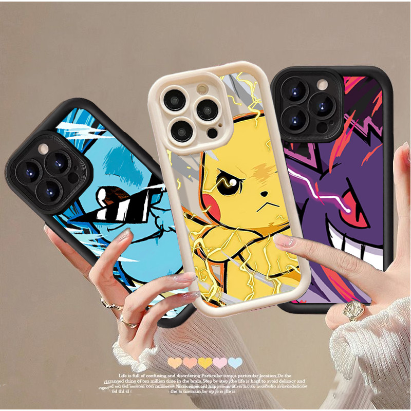 Capa De Telefone Para Samsung Galaxy A55 A54 A15 A14 A35 A12 A22 5G A72 A06 A70 A01 A16 Anime Desenho Animado Pokémon Pi