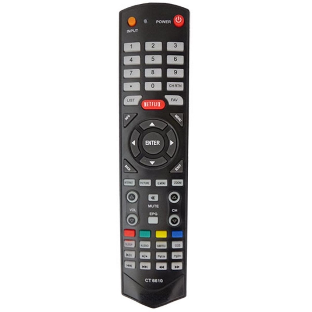 Controle Remoto para TV Semp Toshiba Netflix Vc 8089 Ct6610 Sky 7010
