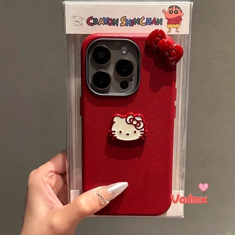 Capa De Telefone De Couro Hello Kitty Para Samsung Galaxy A56 A26 A06 A05 A05s F05 M05 A16 A15 A14 A13 A72 A52 A32 M32 A