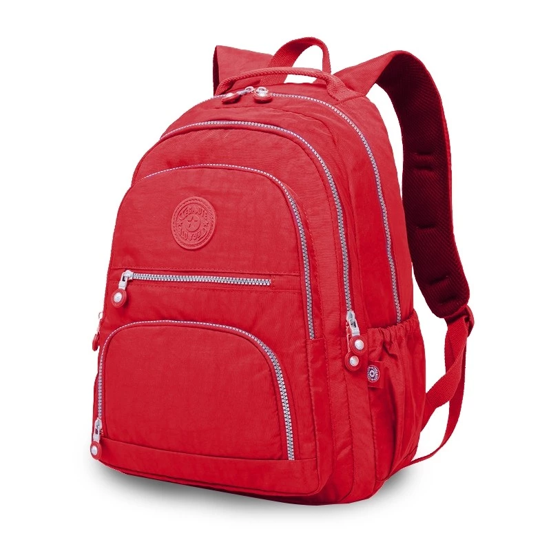 Mochila Escolar Feminina Juvenil Básica Bolsa Faculdade Reforçada Diversas Cores