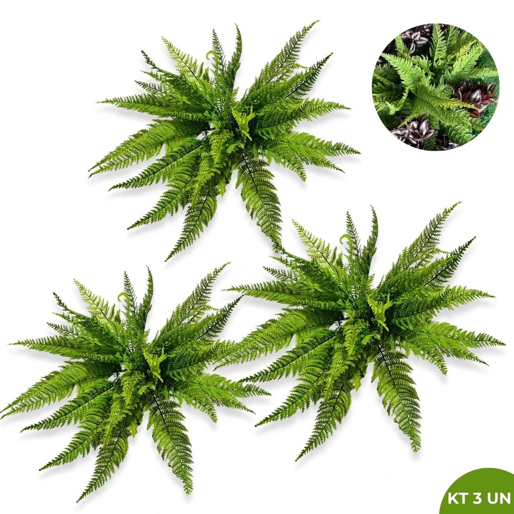 Plantas matinho de folha Samambaia Artificial Floral Folhagem P/ Decoração Casamento, Arranjos, Decorar Festas