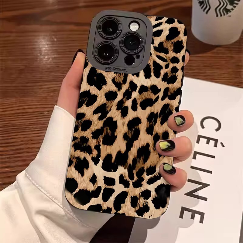 Caso De Impressão De Leopardo Para Samsung A16 A15 A55 A35 A54 A05 A06 A34 A14 A52 A53 A33 A23 Silicone Capa Macia
