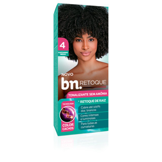 Tonalizante Castanho Médio 4.0 Sem Amônia 90g – Beleza Natural – Retoque Raiz bn.Cachos em Oferta na Shopee