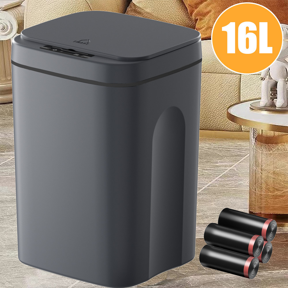 Lixeira automática 16L/12L para banheiro Lixeira Smart Sensor Automática Inteligente de Ba...