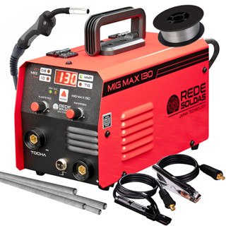Inversor de Solda 3x1 MIG sem Gás TIG-LIFT e MMA Rede Solda + Arame Eletrodo 6013 em Oferta na Shopee
