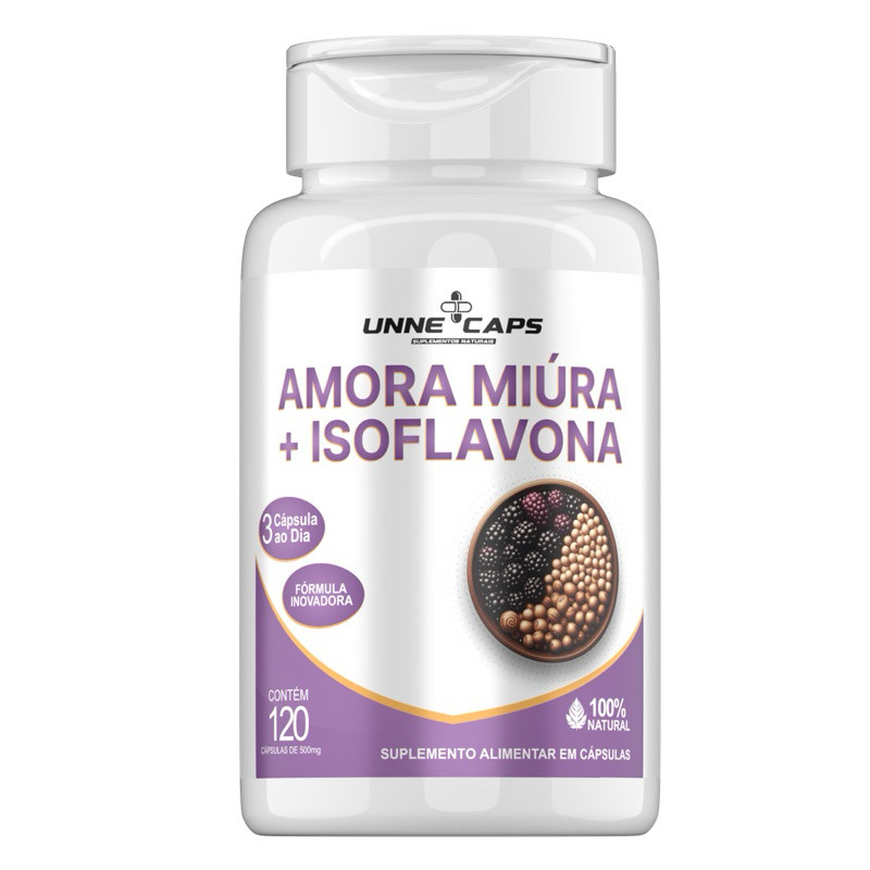 Amora com Isoflavona 100% Pura 120 cápsulas 500 MG Acabe Sintomas Menopausa em Oferta na Shopee