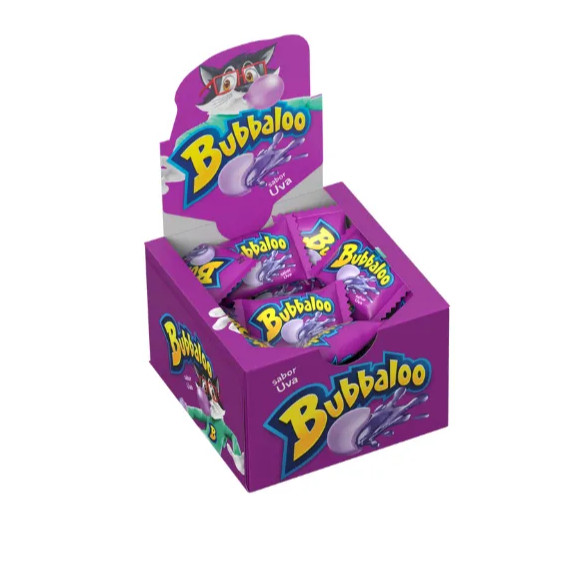 Chiclete Bubbaloo Uva Com 60 Unidades De 5g - Goma de Mascar - Doce
