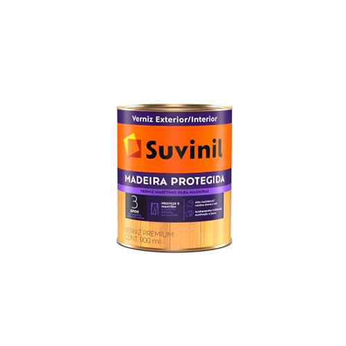 Verniz Marítimo Madeira Protegida Acetinado 900ml - SUVINIL - Home & Living