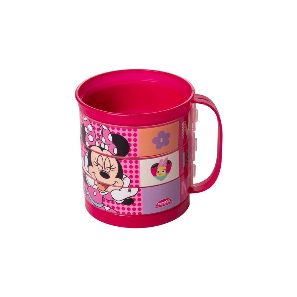 Caneca Giratória Plasútil Minnie 360ml - Embalagem com 12 Unidades (SORTIDAS) em Oferta na Shopee