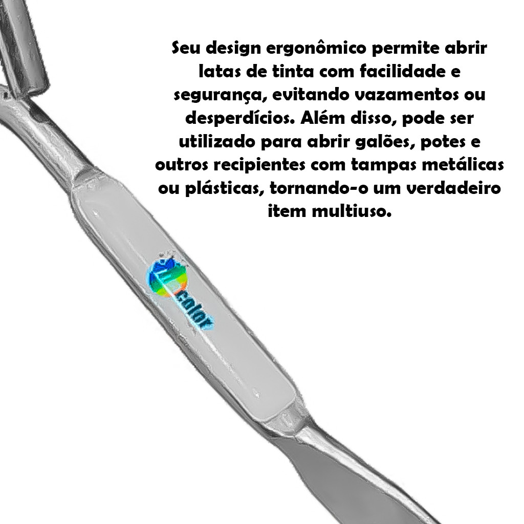 Abridor De Latas De Tinta Ferramenta Multiuso Cromado Metal Resistente Pintor Construção Automotivo