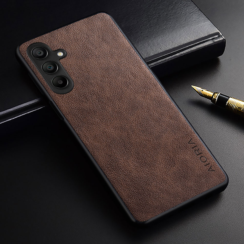 Capa Para Samsung Galaxy A16 A15 A14 A13 A12 A11 A23 A24 A25 A26 A32 A33 A35 A36 Moda Fina premium Couro Do Plutônio Est