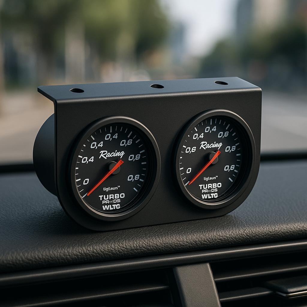 Suporte Manômetros 2 Relógios 52mm Aço Turbo Conta Giro