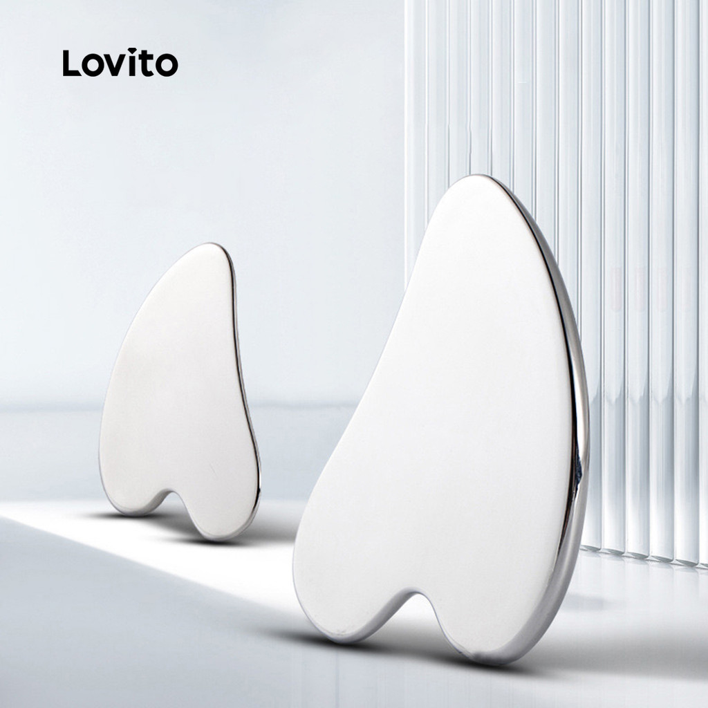 Lovito Placa De Raspagem Simples Casual, Ferramentas De Cuidados Faciais De Beleza Facial Para Mulheres LCS09019 em Oferta na Shopee