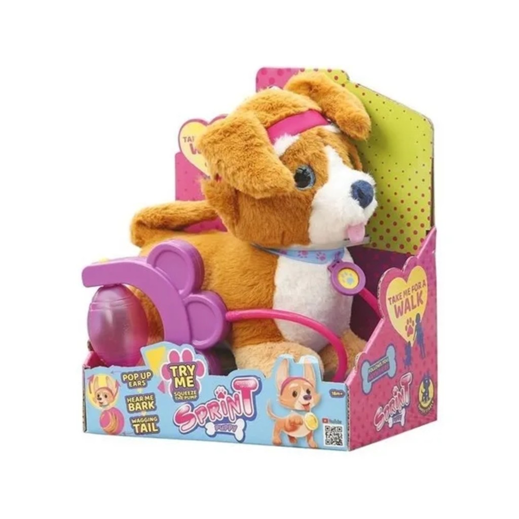 Cachorrinho Pelúcia Walking Latido Brinquedo Elétrico Multikids - BR1195 em Oferta na Shopee