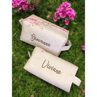 Kit Necessaire Personalizada com Nome Casamento Madrinha Padrinho Debutante Aniversário 15 Anos Batizado Lembrancinha em Oferta na Shopee