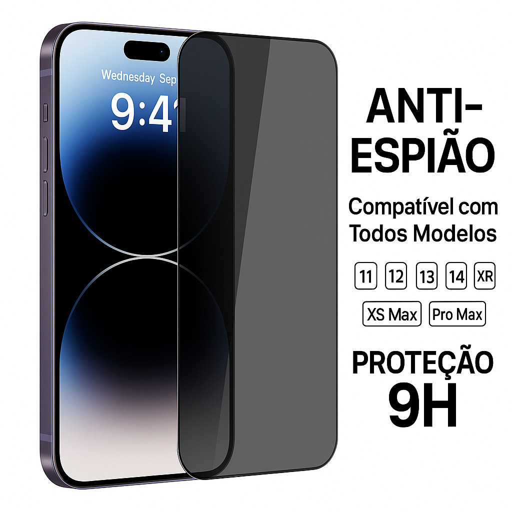 Película para Privacidade iPhone 11/12/13/14/15 PRO MAX/XR/XS MAX Todos Modelos Privacidad...