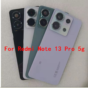 Para Xiaomi Redmi Note 13 Pro 4G 5G Carcaça da Porta Traseira Tampa de Vidro Traseira Tampa de Bateria de Vidro Traseiro