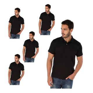Kit 5 Camisas Gola Polo Masculina De Alta Qualidade Linha Premium Envio Imediato