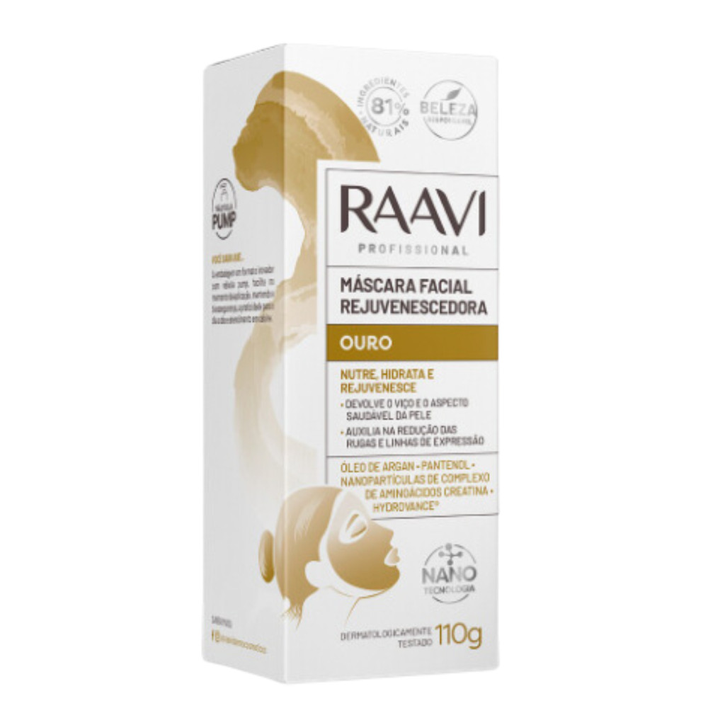Máscara Raavi Facial Ouro 110g
