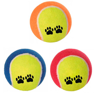 Mordedor Pet Bola de Tênis Coloridas C/03 Unidades - LUNA em Oferta na Shopee