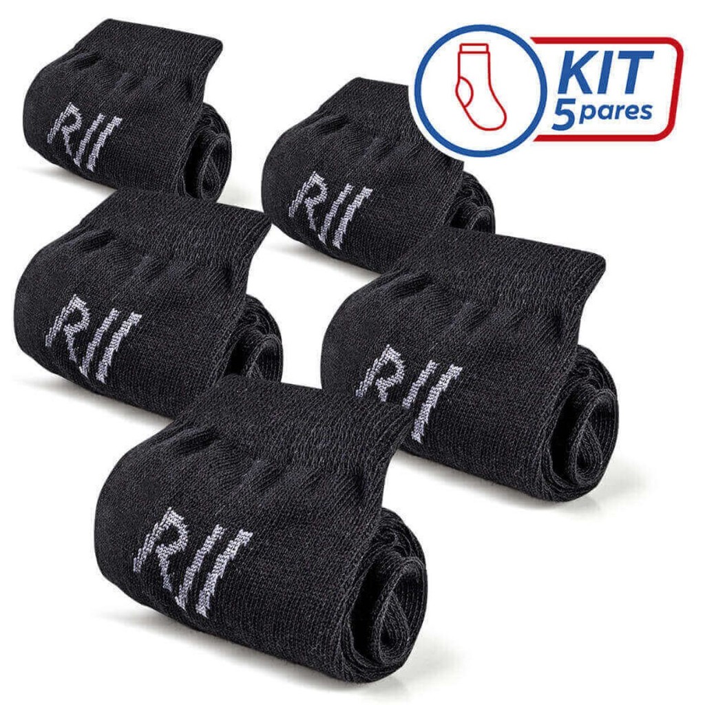 Kit 5 Pares Meia Clássica Social Masculina Rafarillo