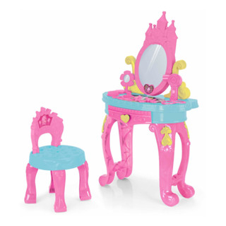 Salão de Beleza Infantil Penteadeira Rosa Princesas em Oferta na Shopee