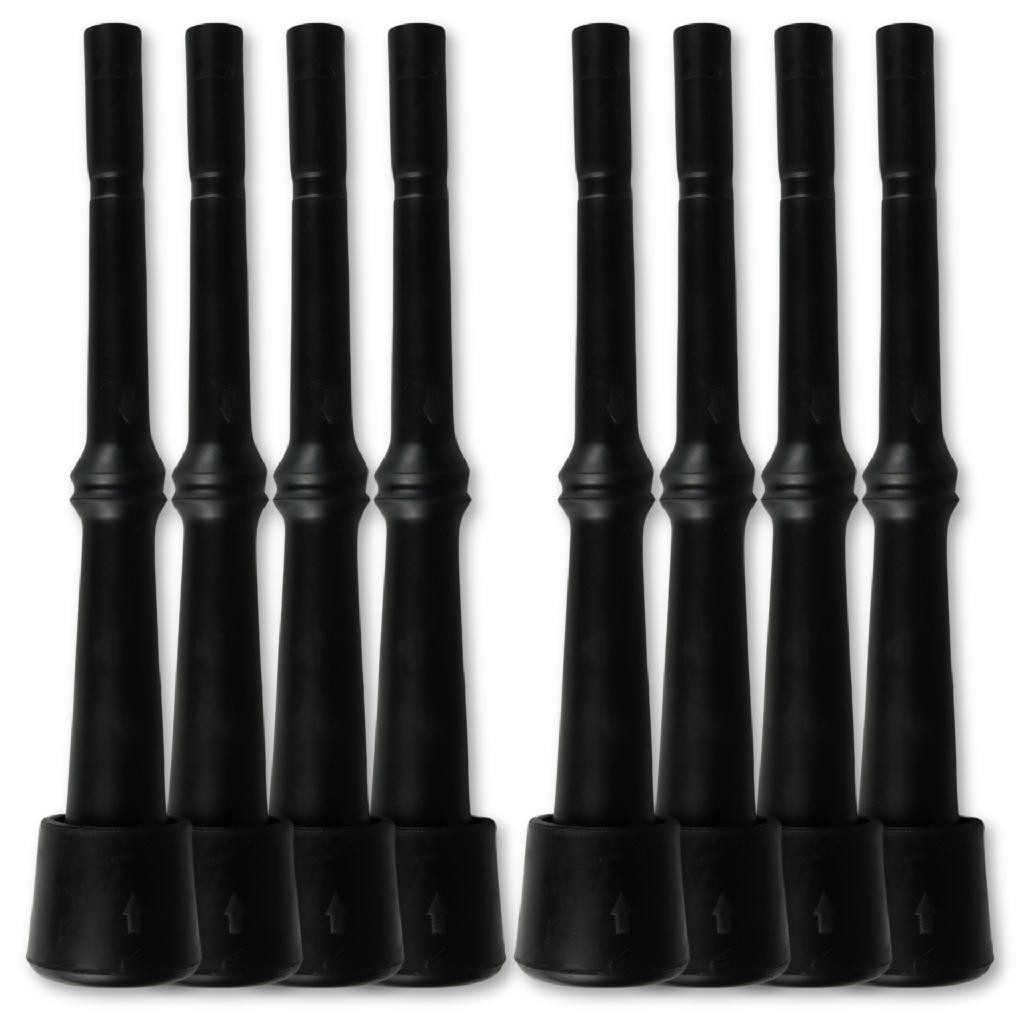 Teteira de Ordenha ST12 8un Adaptável Bósio Delaval Anel Oval Bico 9mm Conjunto Ordenhadeira ST 12
