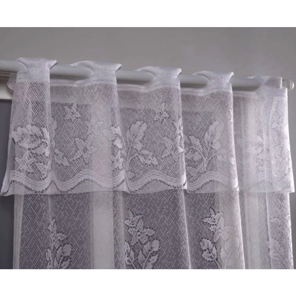Cortina De Renda Janela da Cozinha 2,50 X 1,20