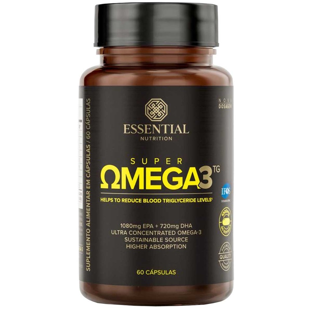 Ômega 3 Essential Super Ômega 3 TG 1000mg com 60 cápsulas