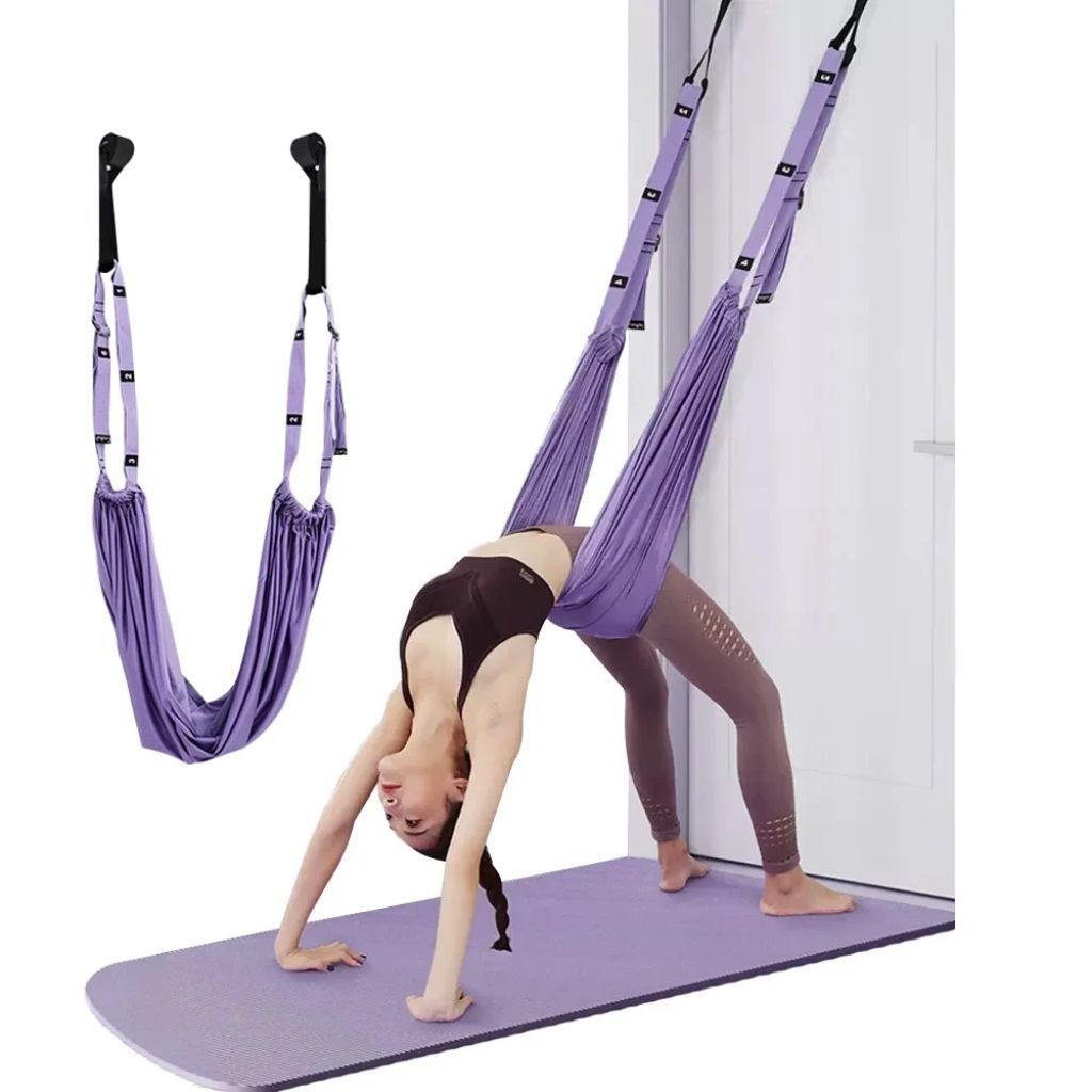 Fita Suspensa de Yoga e Pilates Elástico Aéreo Columpio corda Sling cinto ginásio feminino Swing Cintos Corda de ioga em Oferta na Shopee