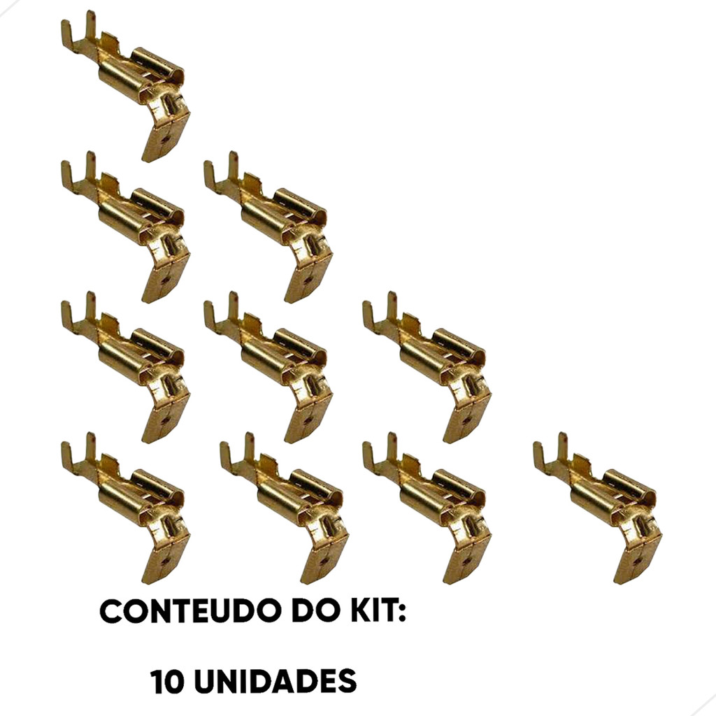 Kit Terminal Hermafrodita 6,30 - 10 Unidades (kt10ete7034) 71628 em Oferta na Shopee