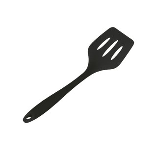 Utensilio Espátula Vazada Silicone Resistente 29,7cm Preto em Oferta na Shopee