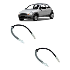 Kit 2 Pçs Flexível Freio Dianteiro Ford Ka