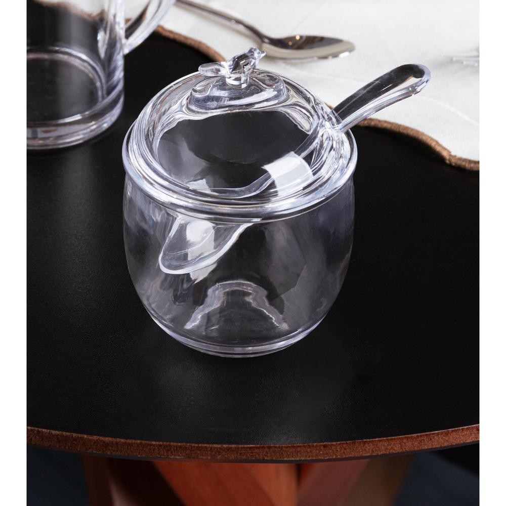 Açucareiro Wolff Bird de Cristal com Colher 150ml