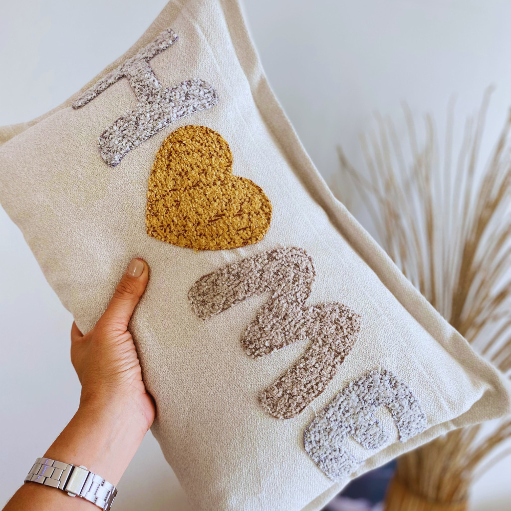 CAPA DE ALMOFADA DECORATIVA HOME 50X30 em Oferta na Shopee