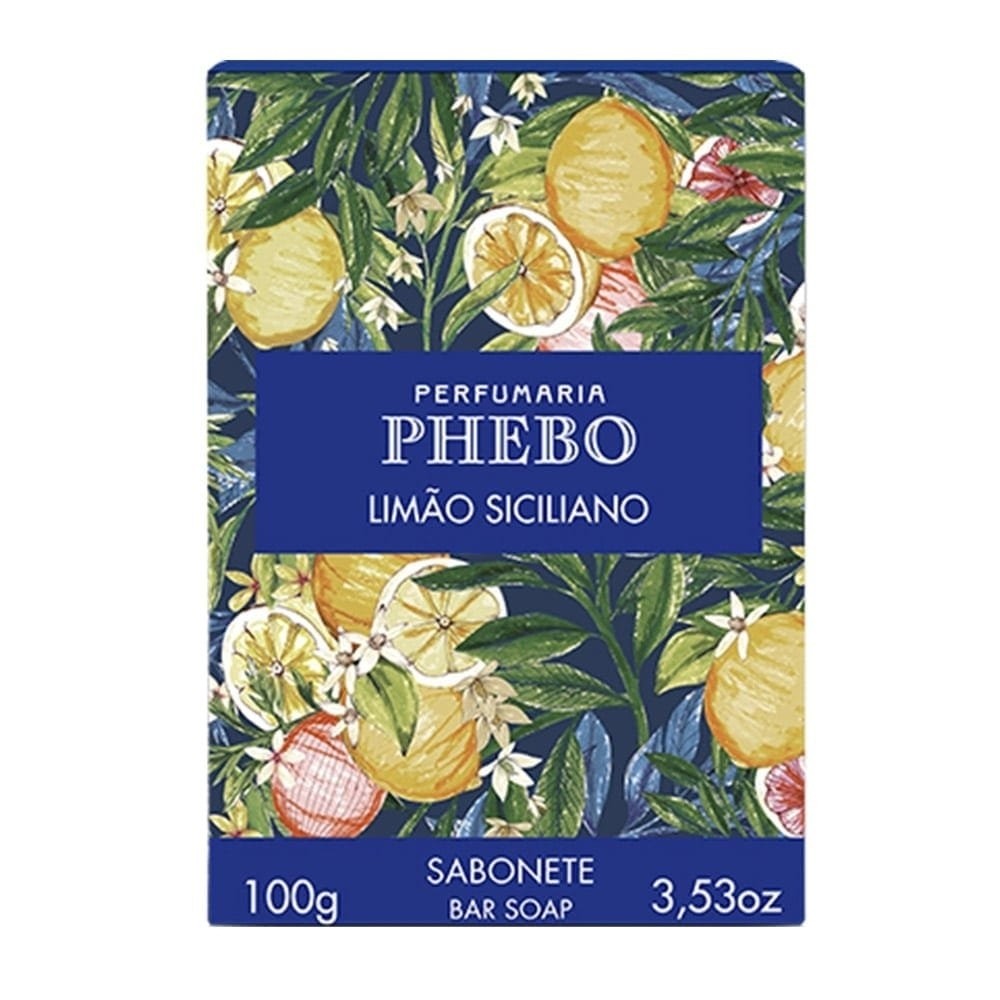 Sabonete Phebo Limão Siciliano Cremoso 100g Embalagem com 12 Unidades - Beauty