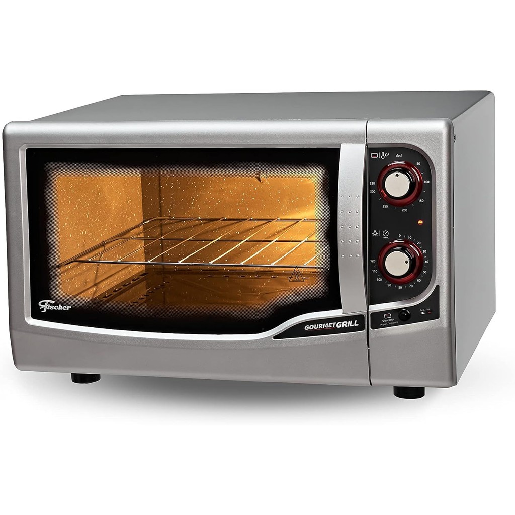 Forno Eletrico Fischer Goumet Grill Bancada 44 Litros  Prata ( 220 Volts )