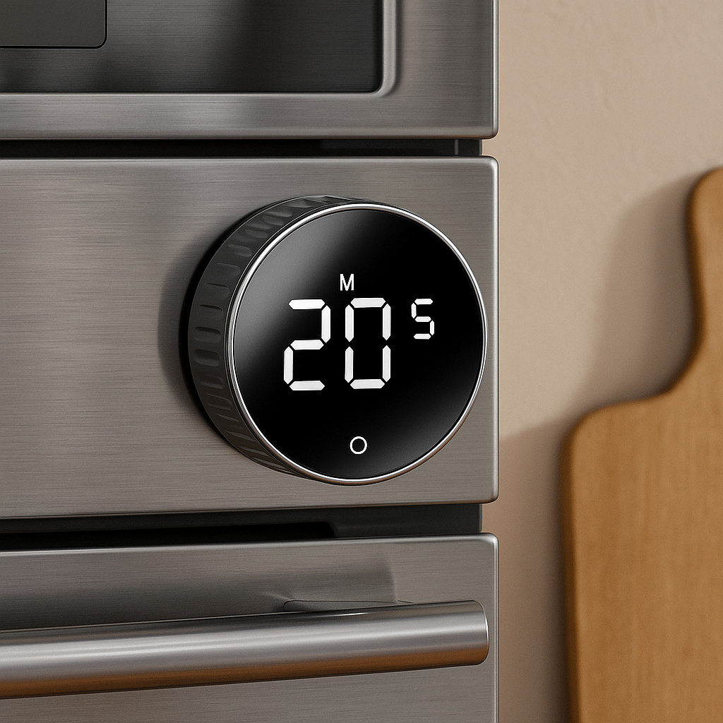 Temporizador Digital Inteligente com Ímã Cozinha, Estudos Academia Exercícios Fácil de Usar Mia Utilidades