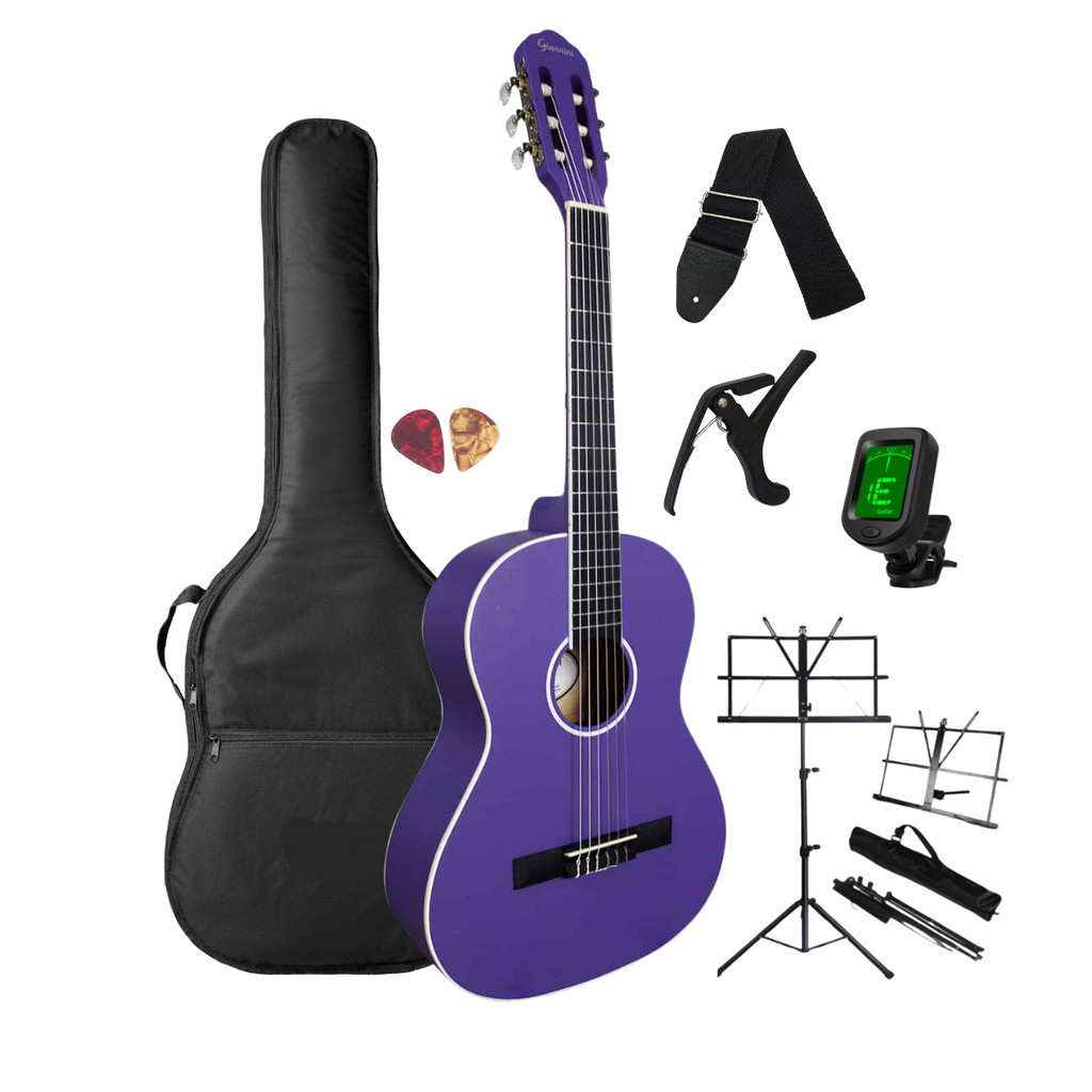 Violão 3/4 Roxo Giannini Start N6 PPS Purple Satin Completo