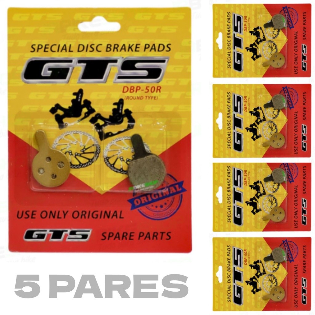5 Pares De Pastilha Gts Redonda Freio A Disco Bike DBP 50R